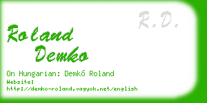 roland demko business card