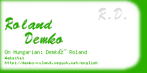 roland demko business card